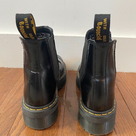 2976 Smooth Leather Platform Chelsea Boots Size 10US/ 8UK - Picture 2 of 4